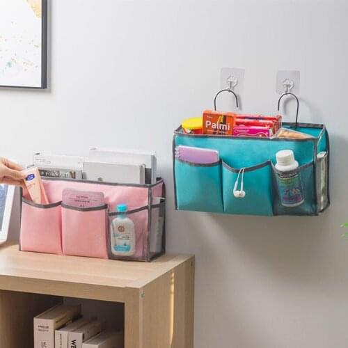 Multifunctional Grid Hanging Basket Food Storage Basket Storage Bag Room Organizer Student Stationery Organizer Home Accessories