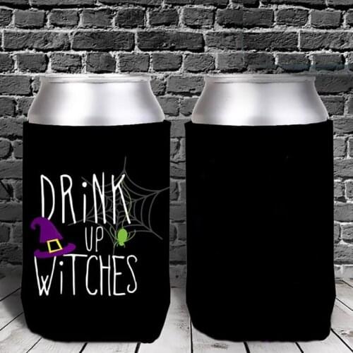 Drink Up Witches Beer Can Cooler happy Halloween birthday bachelorette party Haunted House Trick or Treat table Decoration gift