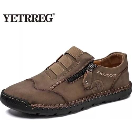 Autumn Mens Casual Shoes Soft Comfortable Mens Shoes Italian Style Mens Loafers Spring Mens Flat Shoe Zapatos Hombre Size 48