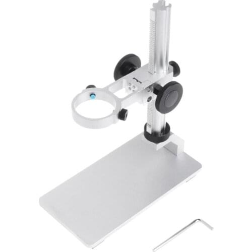 Microscope Aluminium Alloy Raising Lowering Stage UP Down Support Table Stand for USB Digital Microscope