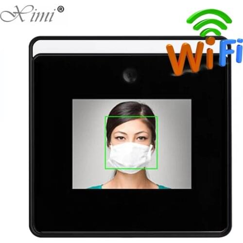 2.8 inch Touch Screen wifi Temperature measurement face recognition terminal Employee face dynamic Time attendance