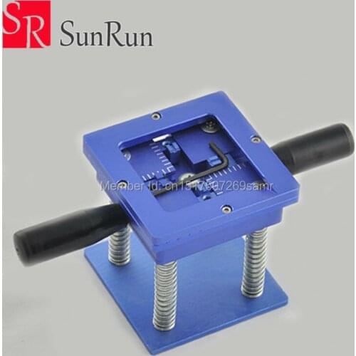 BGA Rework Reballing Station with Handle 90mm x 90mm Stencils Template Holder Jig IC quickly locate planting ball table