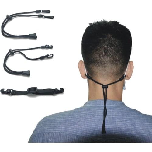 Mask Extender Anti-tightening Ear Protector Holder Mask Ear Rope Extenders Adjustment Buckle Black