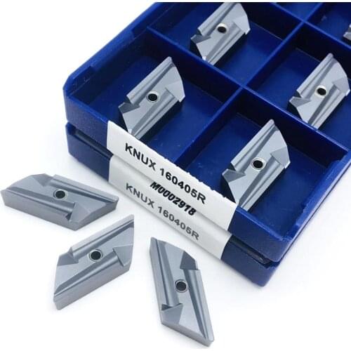 10pcs KNUX160405R LT10 turning inserts high quality original carbide inserts lathe tools LAMINA lathe parts KNUX 160405 R LT10