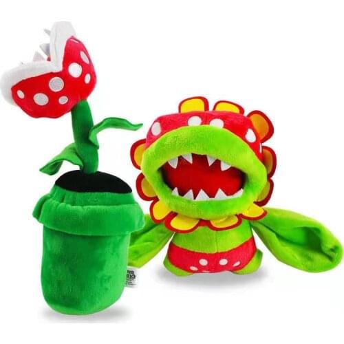 17/26cm Super Mari Bros Flower Plush Toys Piranha Plant Soft Peluche Stuffed Dolls for Kids Christmas Birthday Great Gifts