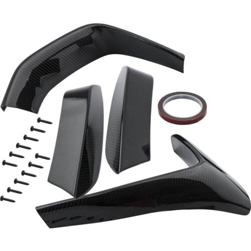 2 Pair Front Bumper Lip Splitters & Bumper Vent Cover for BMW F82 F83 M4 2015-2019