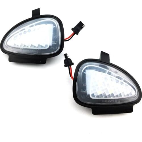 2PCS Car Error Free LED Side Mirror Puddle Light For Golf 6 GTI2009-2015 Golf Cabriolet 2012-2015 Touran 2009-2015 Passat B7