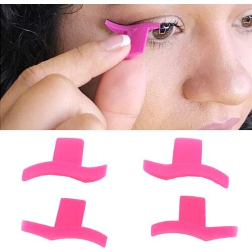2Pcs/Pair Eye Winged Eyeliner Template Stamps Silicone Wing Shape Professional Cosmetic Makeup Stencil Tools