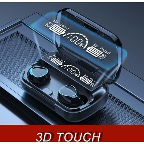 3500mAh TWS Bluetooth Wireless Headphone 9D Stereo Sports Bluetooth Earphones LED Waterproof Earbuds Headsets with Microphone