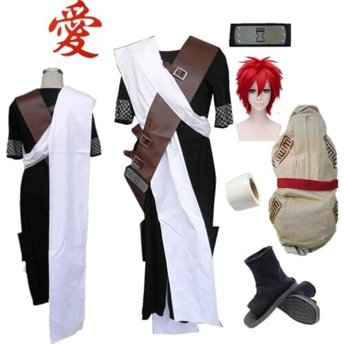 Naruto Sabakuno Gaara Cosplay Costume Halloween