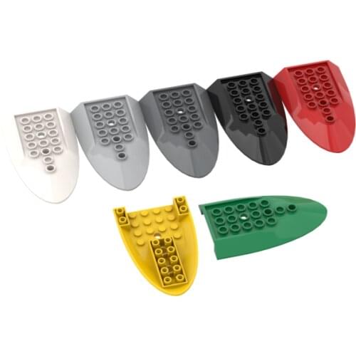 BuildMOC 87611 6x10x1 Body with 3 holes bent forward 6 x 10 bottom For Building Blocks Parts DIY Edu