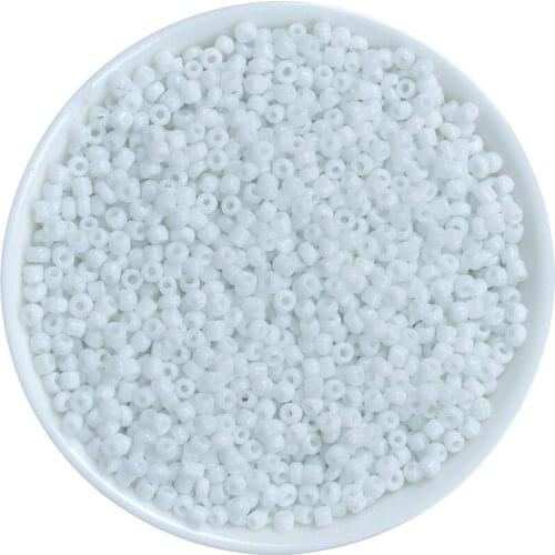 2mm 1000pcs Czech Glass Beads White Spacer Solid Seed Beads Jewelry Making Necklace Bracelet DIY Jewelry Findings