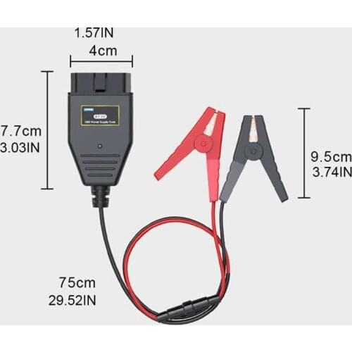 BT30 Booster Jumper Cables Vehicle ECU Emergency Power Supply Cable Memory Saver with Clip Car Battery Extension Cable