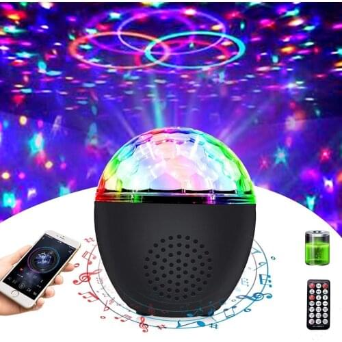 16 Colors Disco Ball Party Lights USB Charge Bluetooth Strobe Stage Lights for Dance Parties Kids Birthday Gift Wedding Xmas