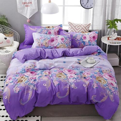 Home Textile Fashion Print Style Bedding Sets 3/4pcs Childrens Boy Girl And Adult Bed Linings Duvet Cover Bed Sheet Pillowcase