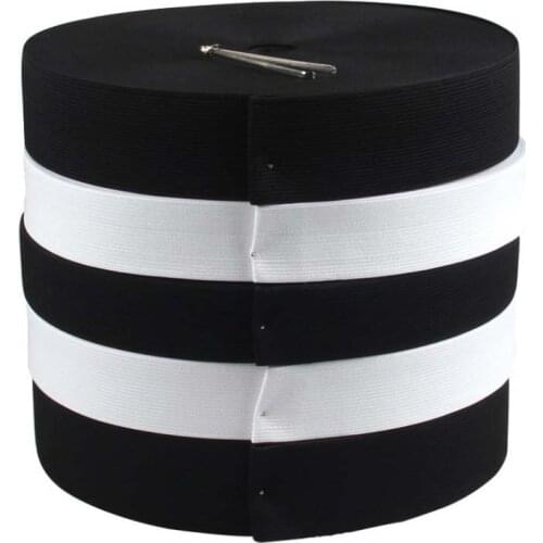 Long 4meter Wide 15mm 20mm 25mm 30mm 35mm 40mm 45mm 50mm Sewing Elastic Rubber Band Nylon Webbing for Garment Clothing Accessory