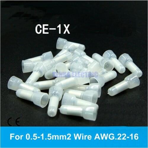 1000pcs High Temerature Electrical Close End Cable Connectors Terminals AWG 22-16 Wire Nylon Crimp Caps