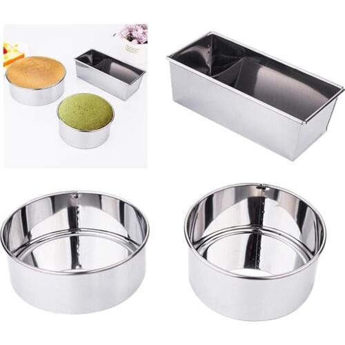 Dishwasher Safe Non-stick Stainless Steel Cake Bakeware Pan Mould Tool Baking Dish for Baking Cheesecake Chocolate Household
