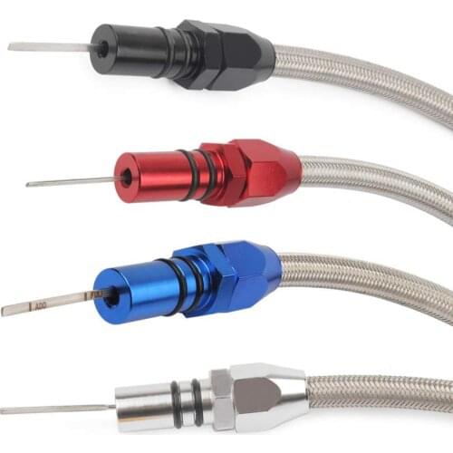 Fit Chevy 700R4 SBC BBC Flexible Stainless Transmission Dipstick Firewall Mount