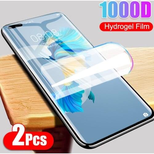 2Pcs Hydrogel Film Not Glass For Huawei Mate 20 Pro 30 PLus 40 RS 10 5G P30 Lite P10 P20 P40 E Full Cover Screen Protector Film