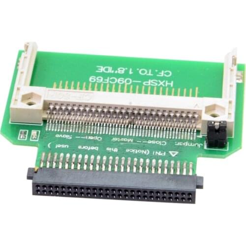 Jimier CY Cable CF Compact Flash Merory Card to 50pin 1.8 Inch IDE Hard Drive SSD Converter Adapter for Toshiba