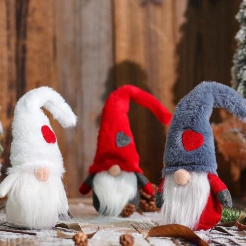 Faceless Doll Old Man New Valentines Day Multicolor Love Creative Romantic Ornaments Plush Doll Home Decoration Accessories