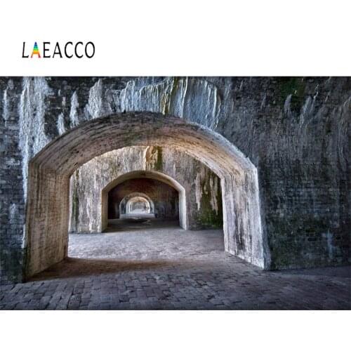 Laeacco Old Stone Archway Door Portrait Scenic Photographic Backgrounds Customized Photography Backdrops For Photo Studio