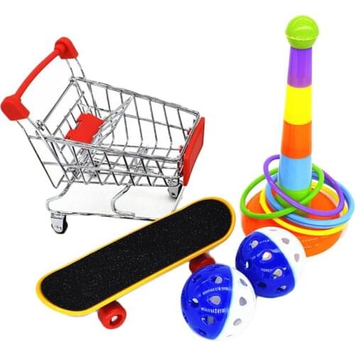 1 Set Parrot Gnaw Training Toy Set Interactive Appliance Set Funny Bird Activity Toy Set Parrot Playing Toy Set