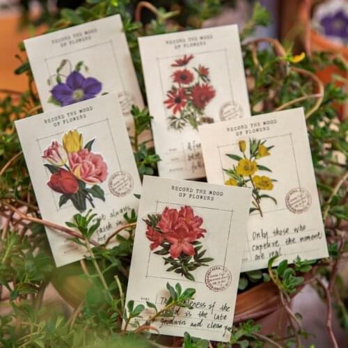30 Pcs Blossom Season Series Diy Decoration Flowers Stickers For Planners Scrapbook Diary Notebooks Album