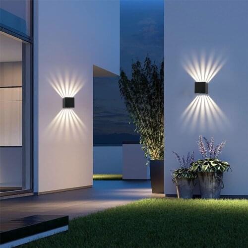 Outdoor Wall Waterproof Light Decoration Sconces Balcony LED Lighting Fixtures Modern Up Down Lights Adjustable Angle