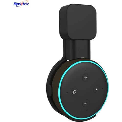 Bovitar Outlet Wall Mount Holder For Echo Dot 3 Space-Saving Stand For Smart Home Speakers With Cord Arrangement