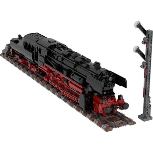 MOC German Vapour Train Class 52.80 Steam Locomotive Building Blocks Kit Engine Model Vehicle DIY Toy For Children Birthday Gift