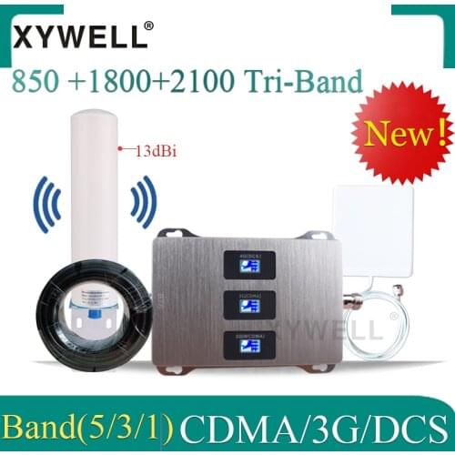 New!! 850/1800/2100 GSM Mobile Signal Booster cellular Amplifier 4G signal booster CDMA DCS WCDMA 2g 3g 4g GSM Signal Repeater