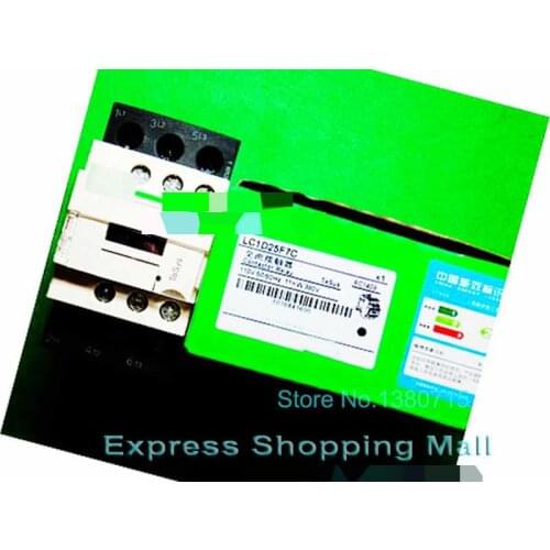 New LC1D25F7C Contactor 25A AC 110V 50/60Hz LC1-D25F7C