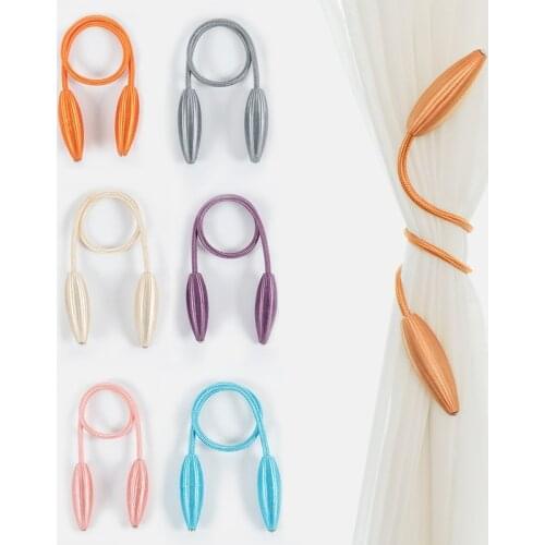Arbitrary Shape Strong Curtain Tiebacks Alloy Hanging Belts Ropes Holdback Rods Ring Buckles Hooks Home Decoration Accessories