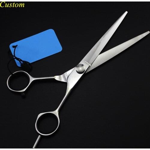 Custom professional Japan 440c 7 inch pet dog grooming hair scissors dog shears pet cutting berber makas hairdressing scissors