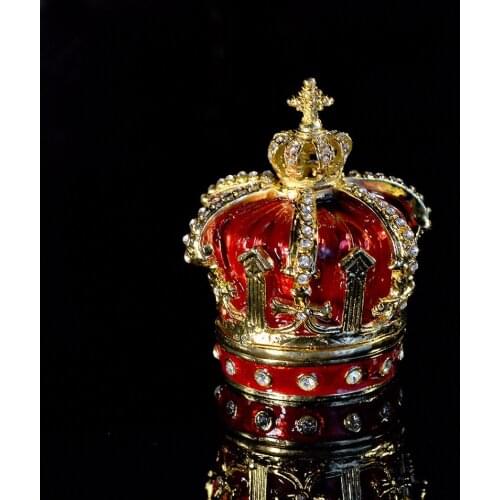 QIFU New Arrival Red Crown Shape for Jewelry Box