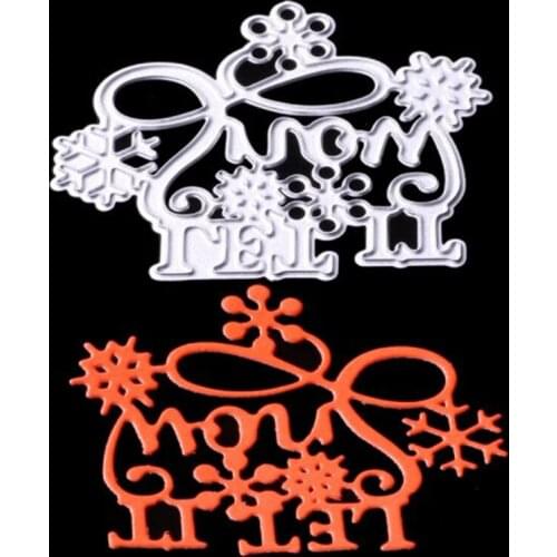 SCD368 Snowflake Metal Cutting Dies For Scrapbooking Stencils DIY Album Cards Decoration Embossing Folder Die Cuts Template New