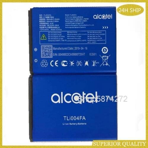 10PCS 460mAh 1.702Wh TLi004FA replacement Battery For alcatel TLi004FA mobile phone external Li-ion bateria Li-polymer battery