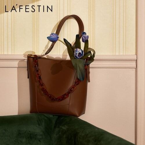LA FESTIN Designer New Bags 2021 Fashion Large-capacity Bucket Bag Shoulder Messenger Bag Female Handbag Ladies Crossbody Purse