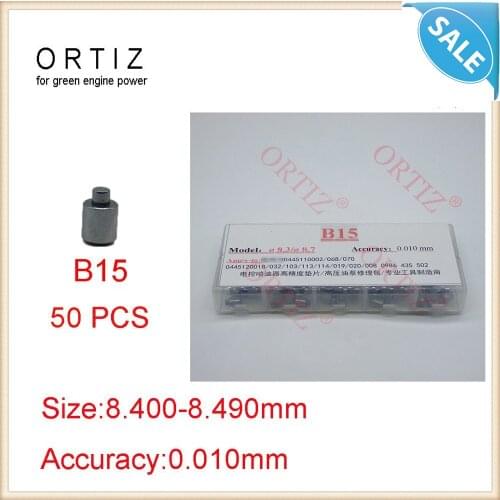 B15 common rail injector shims used for bosh fuel injector,size 8.400-8.490mm inyector parts