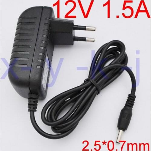 1PCS High quality DC 12V 1.5A IC program AC 100V-240V Converter Switching power adapter 1500mA Supply EU Plug DC 2.5mm x 0.7mm