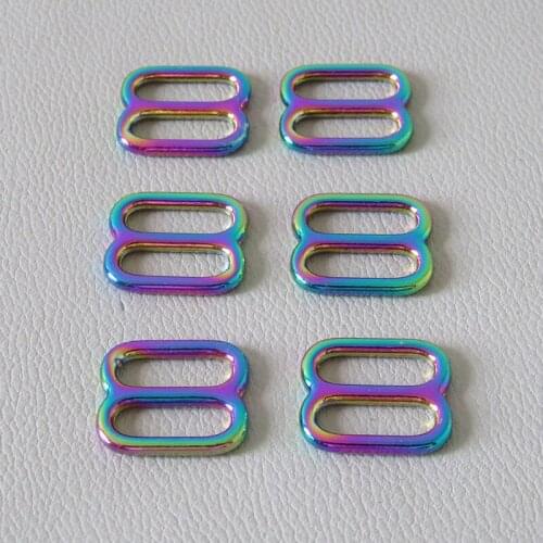 1Pcs Inner 15mm Webbing Metal Buckle Ring Slider For Bag Accessory Adjuster Belt Loop Hardware Dog Collar Garment Harness Clasps