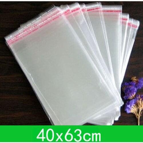 100pcs/lot New jewelry Bag (40x63cm) with self-adhesive seal clear opp bag /poly bag for wholesale Free Shipping