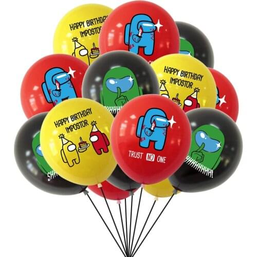 12inch Kids Cartoon Figure Toy Latex Balloons Birthday Party Decoration Baby Shower Anime Christmas House decoration gift