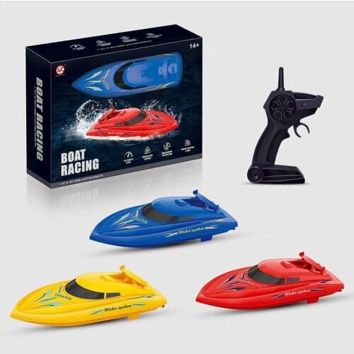 2.4GHZ& High Speed 4 Channel RC Boat Radio USB Charging Remote Best Control For Childern Outdoor Racing Toys Electric Boat X6K6