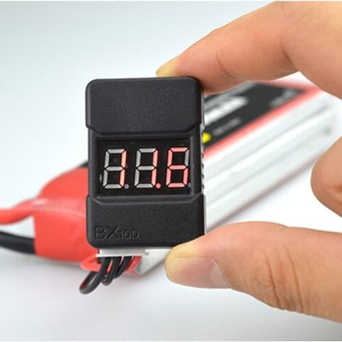 2pcs/1pcs BX100 1-8S Lipo Battery Voltage Tester/ Low Voltage Buzzer Alarm/ Battery Voltage Checker with Dual Speakers