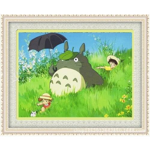 Diamond Embroidery Diy Diamond Painting Cross Stitch Kits Diamond Mosaic My Neighbor Totoro Full Square Diamond Embroidery DS043