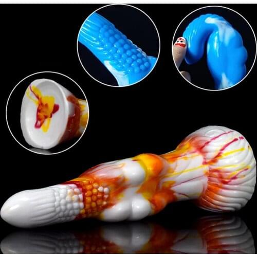 2021 Dotted Anal Toys for Men Women Liquid Silicone Fantasy Butt Plug Clouds Realistic Dildo Sex Shop G Spot Adult Masturbate