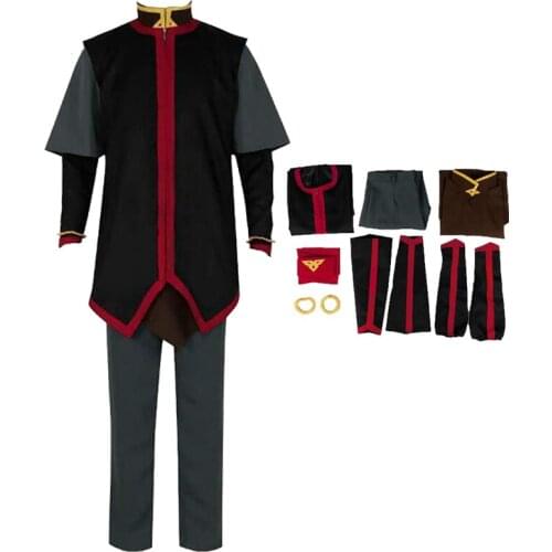Avatar the last Airbender Avatar`Aang Cosplay Costumes Anime Uniform Top Pants Suits Halloween Carnival Party For Men Women